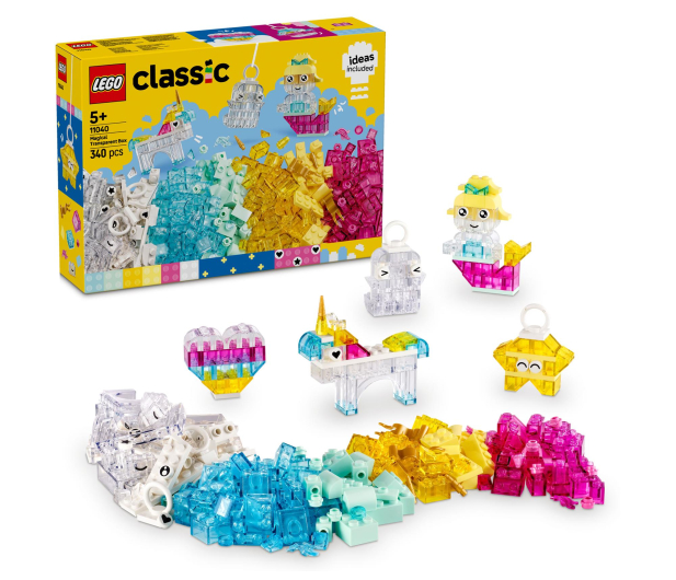 LEGO Classic 11040 Magiczny zestaw z przezroczystymi klockami - 1308181 - zdjęcie 2